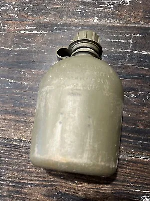 Vintage Vietnam War Era Green Plastic Canteen Dated 1965 • $21.95