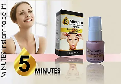 5 MINUTES INSTANT Face LIFT Plastic Surgery In A Bottle Large Pores Sag Tighten • $25