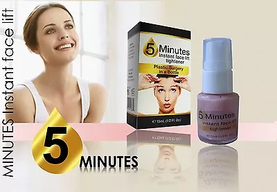 INSTANT Face LIFT Cirugía Plástica En Una Botella Poros Estira Piel 5 Minutos • $24.90