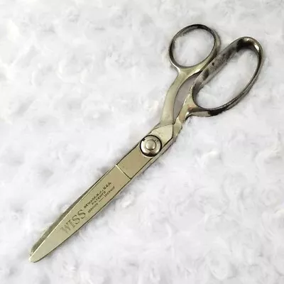 Vintage Wiss Pinking Shears Scissors Serrated Scalloped Zig-Zag USA Right Hand  • $16.99