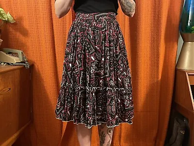 Squaw Vintage Circle Skirt Peasant Western Rockabilly 50s • £25