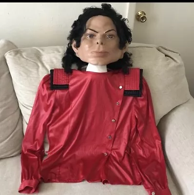 Michael Jackson Rare Latex Mask With Vintage Red/Black Shirt • $160