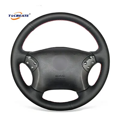DIY Black PU Leather Steering Wheel Cover For Benz C-Class W203 C32 AMG #2001 • $27.99