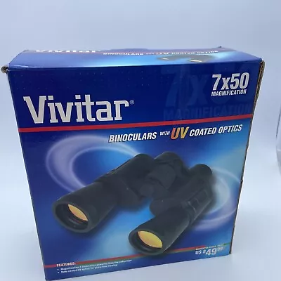 Vivitar Binoculars 7x50 Magnification With UV Coated Optics New • $32