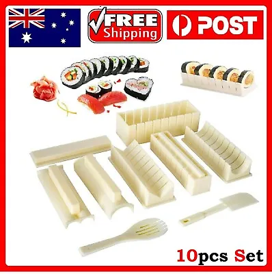 $28.99 • Buy DIY Sushi Maker Making Kit Rice Roller Mold Beginners Homemade Kitchen Tool Set 