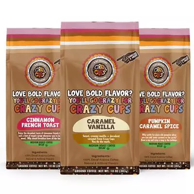Decaf Flavored Ground Coffee Variety Pack Includes Cinnamon French Toast Ca... • $33.03