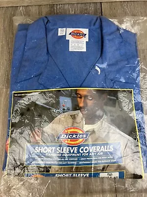 Dickies Short Sleeve Coveralls 50 Chest Regular Length Vintage 1994 New • $33.99