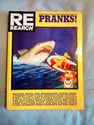 RE/SEARCH: Pranks- Joe Coleman*Boyd Rice*Timothy Leary*Ed Hardy*John Waters*Punk • $29.99