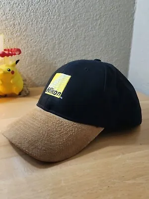 Vintage Nikon Adujstable Suede Bill Hat • $30