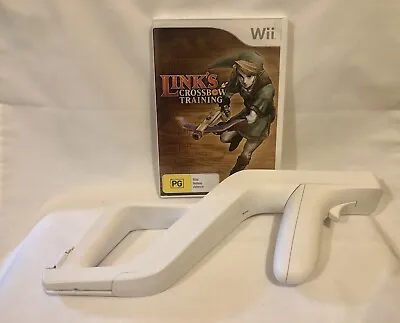 Link's Crossbow Training Game + Wii Zapper Nintendo Wii Tested & Working • $35.50