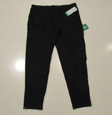 NWT Mens MONDETTA Black Zip Leg Performance Jogger Pants Sz Large • $19.95