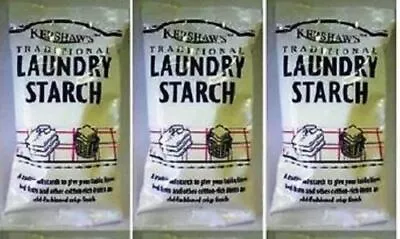 £15.84 • Buy 3 X KERSHAWS 200g Traditional Laundry Starch,,