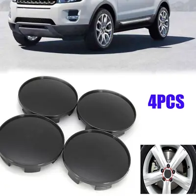 68mm 4x Car Wheel Center Hub Cap Cover Set No Emblem ABS Universal Parts Black  • $11.47