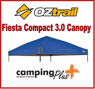 OZtrail Fiesta Compact 3.0 Gazebo  Replacement Canopy BLUE - 3 X 3 M MARKET • $75