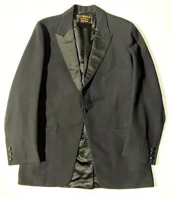 Vintage JAMES W BELL & SONS Custom Wool Hand Made Tuxedo Dinner Jacket Blazer • $55.30