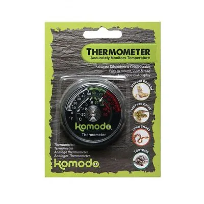 £4.96 • Buy Komodo Analogue Dial Vivarium Terrarium Thermometer Reptile Temperature