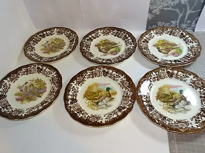 £24 • Buy 6 X Vintage Royal Worcester Palissy Game Series 25cm Dinner Plate