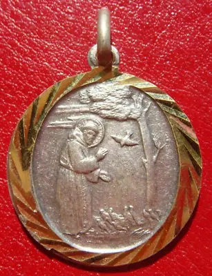 Rare Old Vatican Blessing Of Saint Francis Holy Protection Silver Medal • $100