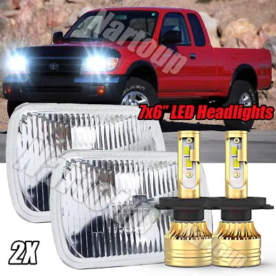 Pair 5x7  7x6  LED Headlights Hi/Low For Toyota Pickup 82-95 Tacoma 1995-1997 • $113.87