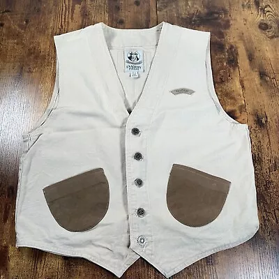 Military Outpost USA Army Paragon Men S Vest US Made Small Tan Metal Buttons • $29.99