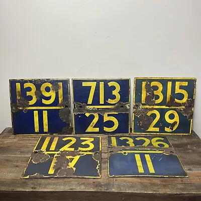 Original Enamel Railway Sign - Genuine Antique Railway Distance Marker- £30 Each • £30