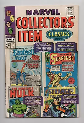 Marvel Collectors' Item Classics #7 3.0 (OW/W) GD/VG Silver Age 1967 • $6