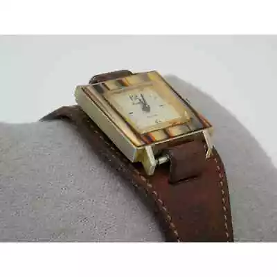 Vintage Lucerne De Luxe Womens Wrist Watch W/ Leather Band Swiss Made Watches • $35