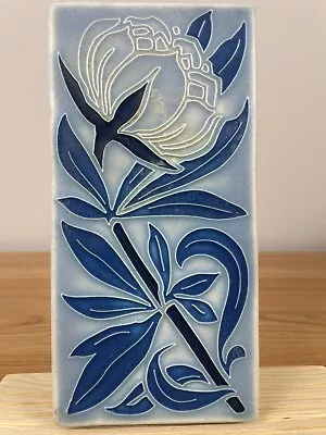 Motawi Tileworks 4X8 Flower Art Pottery Tile Blue Peony Glaze Variant Test Tile • $99.99