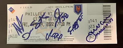 NY Mets Combined No Hitter 4/29/22  Full Ticket - Signed REPRINT • $9.99