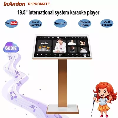 CA-InAndon 19.5'' R5PROMATE Karaoke Player Youtube1-6TB 3IN1卡拉OK机Smart AI • $479.82