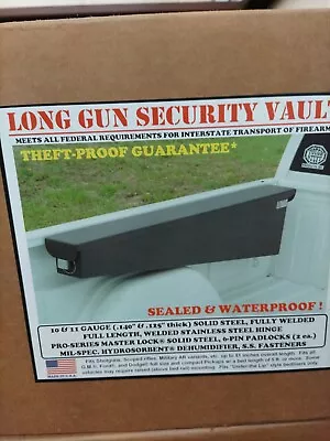 Long Gun Rifle Shotgun Firearm Tool Security Box Truck Bed Mounted • $175