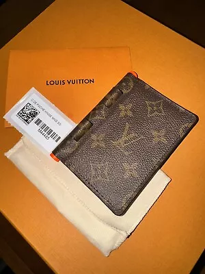 NEW Louis Vuitton Monogram Hinge Pocket Organizer Wallet Virgil Abloh 2019 RARE • $1100