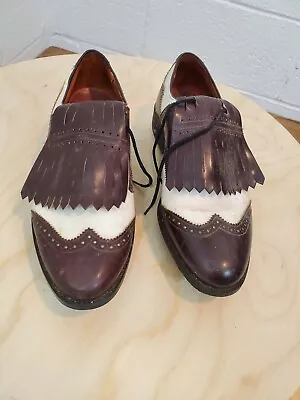 Vintage Hanover Medalist Golf Cleats Metal Spikes Leather Tassels Wingtip  • $99.99