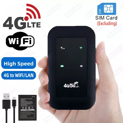 Portable Unlocked Mini Mobile Broadband 4G LTE Wireless WiFi Router MIFI Hotspot • £11.29