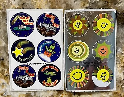 Vintage SmileMakers Mini Dots Stickers - Space And Sun Stickers • $15