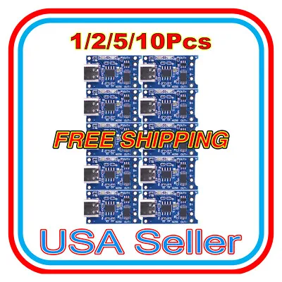 1-10PCS Type-C USB 5V 1A 18650 TP4056 Lithium Battery Charging Board Charger US • $3.99