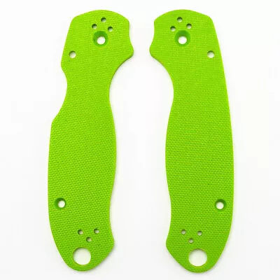 1 Pairs Green G-10 Handles Scales Stock For Spyderco Para 3 US • $17.99