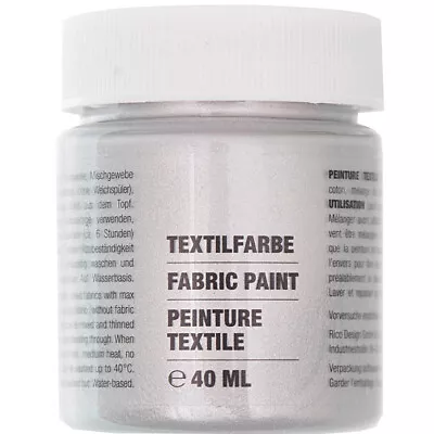 40ml Fabric Paint For Light Fabrics - All Colours • £4.48