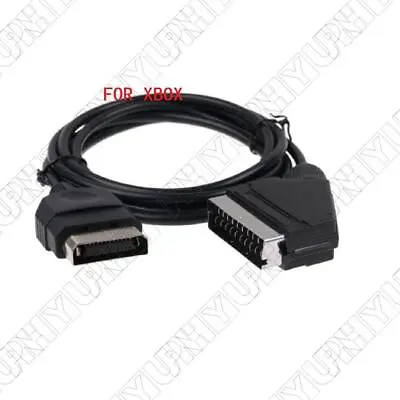 1Pcs 6FT 1.8M RGB AV Scart Cable Lead For XBOX Original Classic • £9.30