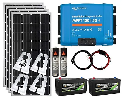 £1049.99 • Buy Victron 600w Mono Solar Panel Kit MPPT Smart Charging Controller Batteries Mount