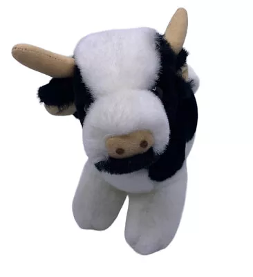 Mary Meyer Plush 12  Black White Dairy Cow Udders Horns Bull • $14.99