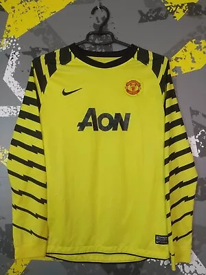 Manchester United Goalkeeper Football Shirt 2010 - 2011 Nike Young Size XL Ig93 • $29.74