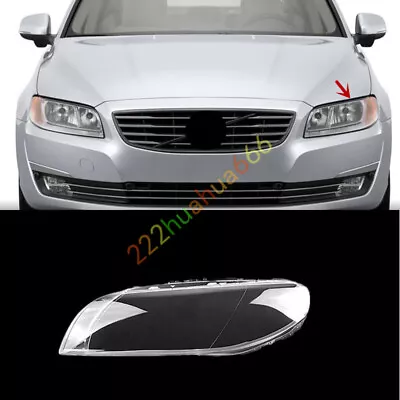 Left Front Headlight Lens Clear Shell + Sealant Glue For Volvo S80 2009-2015 • $108.10