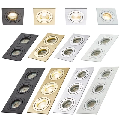 £35.99 • Buy Litecraft Evra Recessed Downlight Tiltable Ceiling Spotlight In 4 Colours