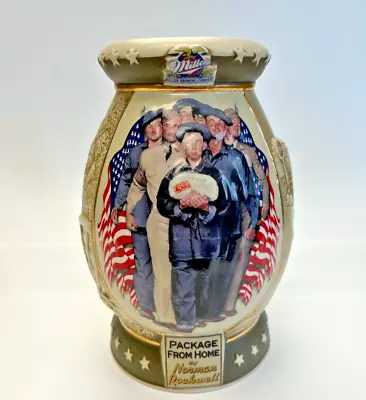 Miller Brewing   Package From Home  Norman Rockwell 2002 Stein W/certificate • $14