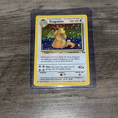 Pokemon TCG - Dragonite 4/62 Holo Rare Fossil WOTC 1999 • $15