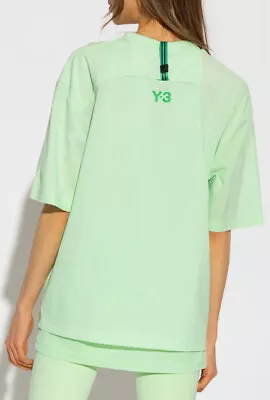 Adidas Y-3 Yohji Yamamoto Crepe Jersey T-shirt Mint Green Top - Hg8552 - Xs M • $125.71