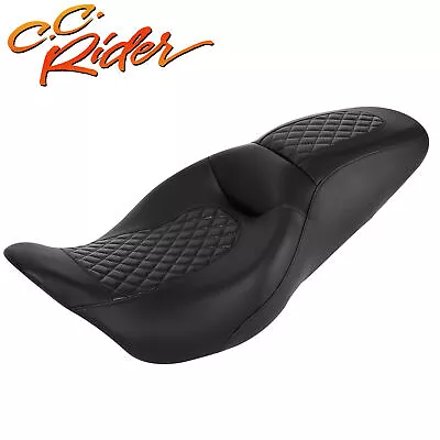 C.C. RIDER Driver Passenger Pillion Seat Fit For Harley Touring Glide 09-23 • $230