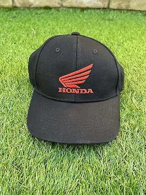 Honda Logo Adults Black Baseball Cap Hat One Size Fits All Brand New • £12.99