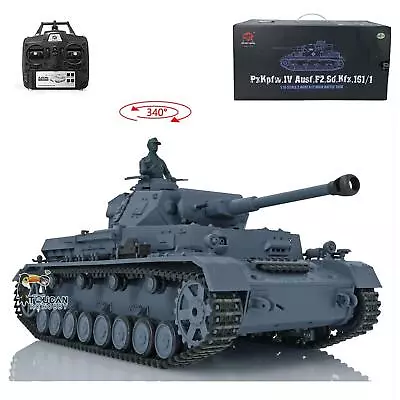 Henglong 1/16 Scale 2.4G 7.0 Plastic RTR RC Tank Model German Panzer IV F2 3859 • $139.92